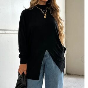 Black Tunic with Elegant Design and Comfortable Fit